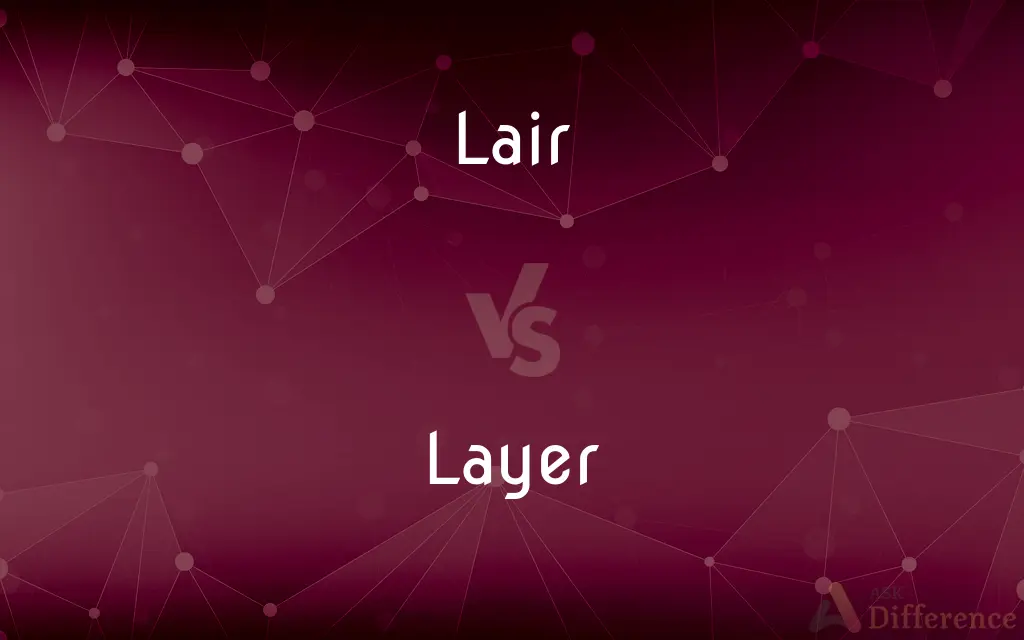Lair vs. Layer — What's the Difference?