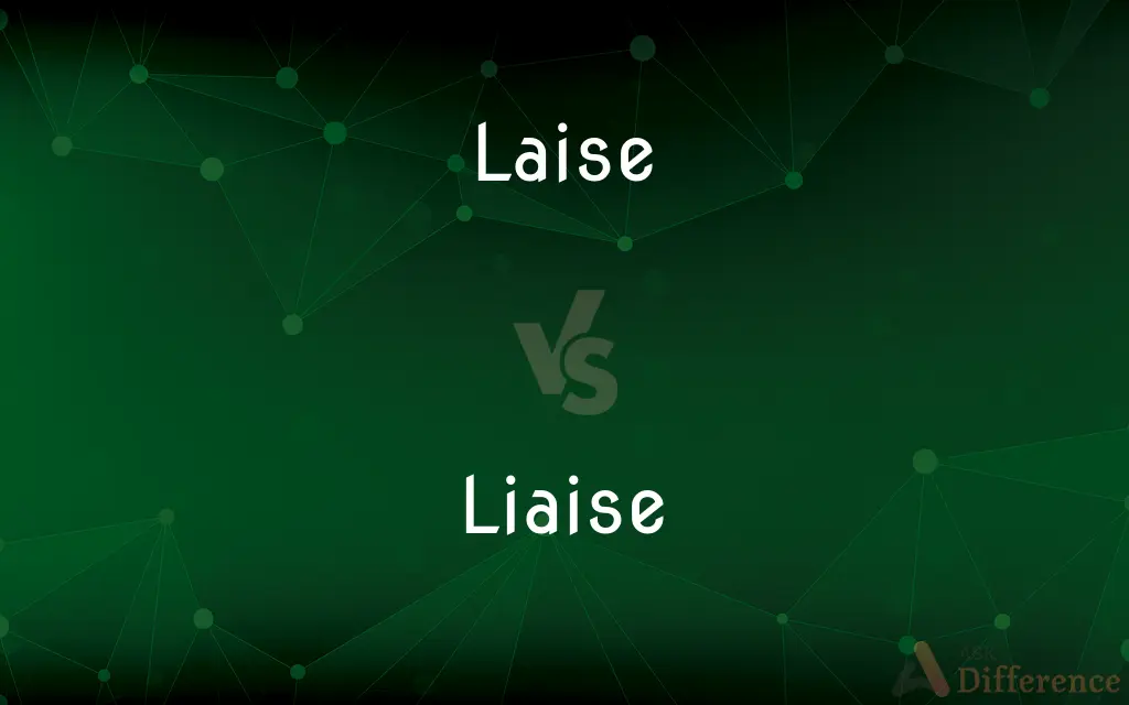 Laise vs. Liaise — Which is Correct Spelling?