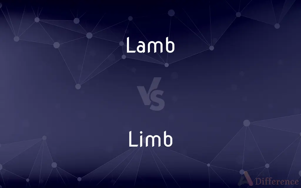 Lamb vs. Limb — What's the Difference?