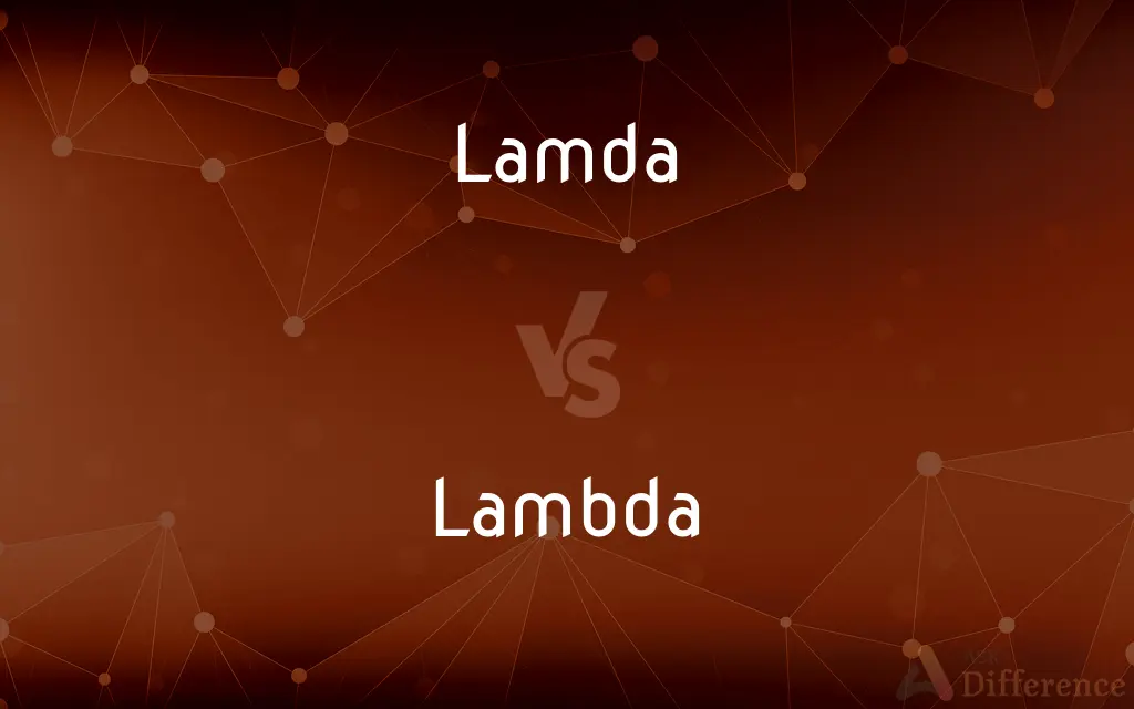 Lamda vs. Lambda — Which is Correct Spelling?