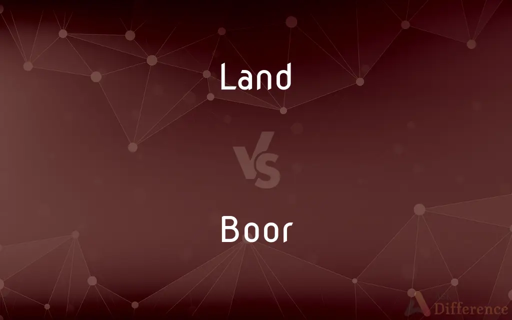Land vs. Boor — What's the Difference?