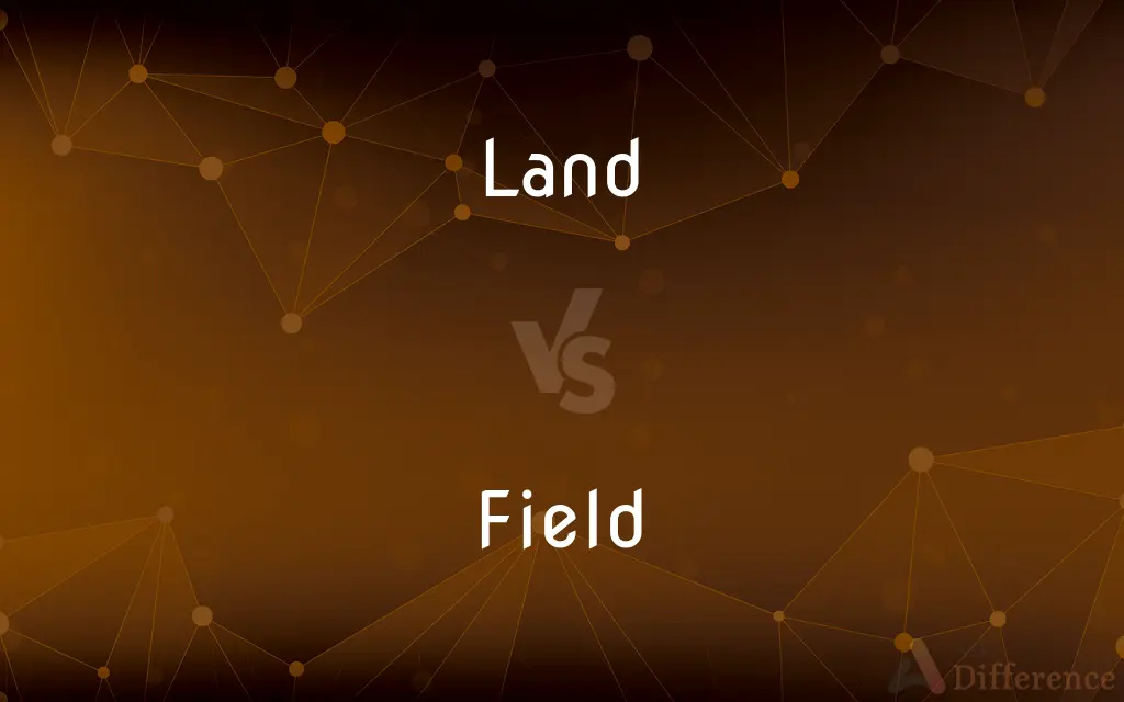Land vs. Field — What's the Difference?