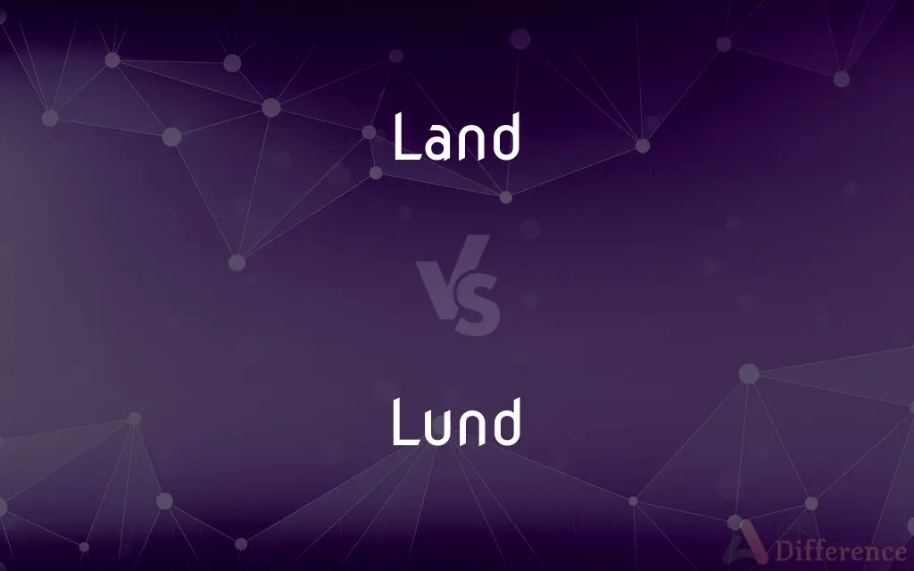 Land vs. Lund — What's the Difference?