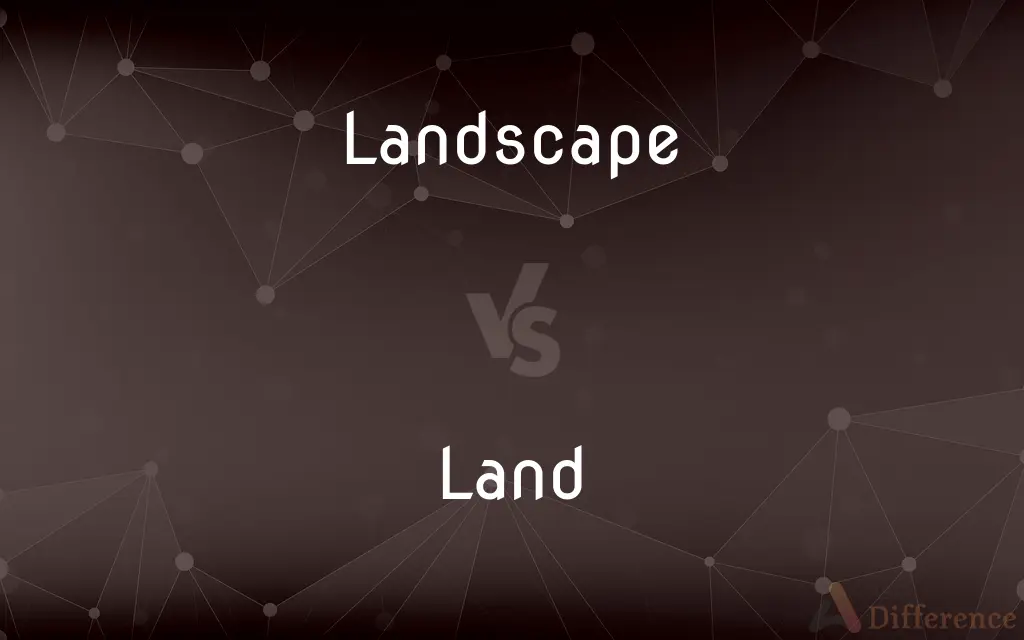 Landscape vs. Land — What's the Difference?