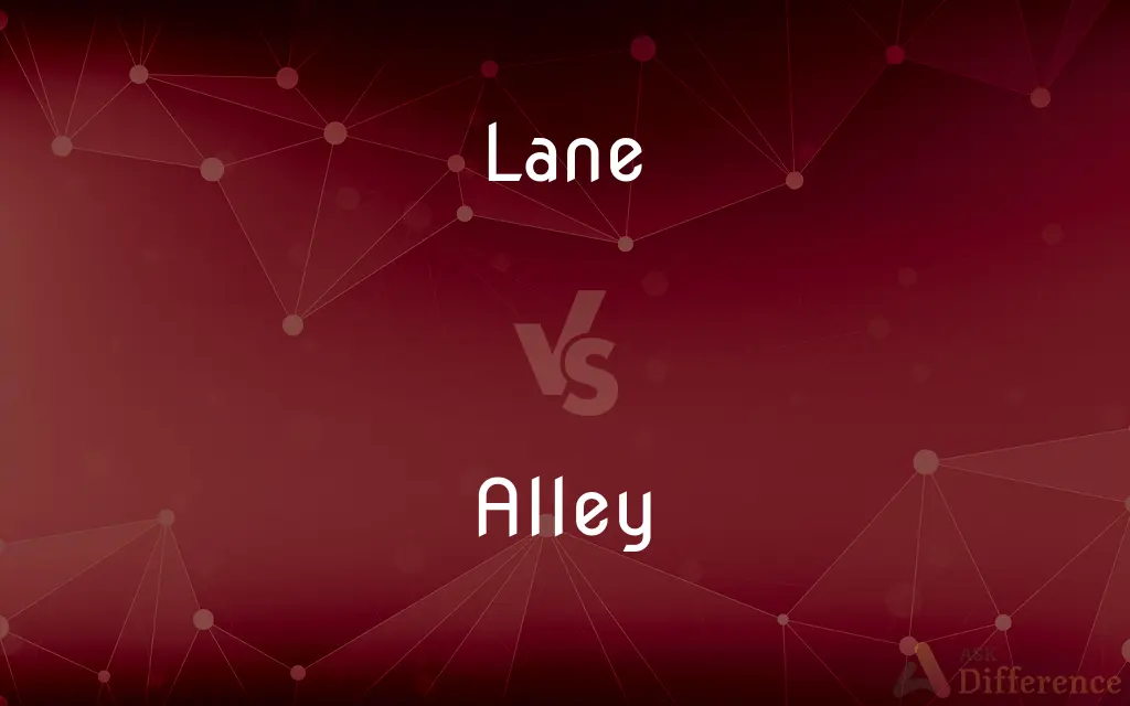 Lane vs. Alley — What's the Difference?
