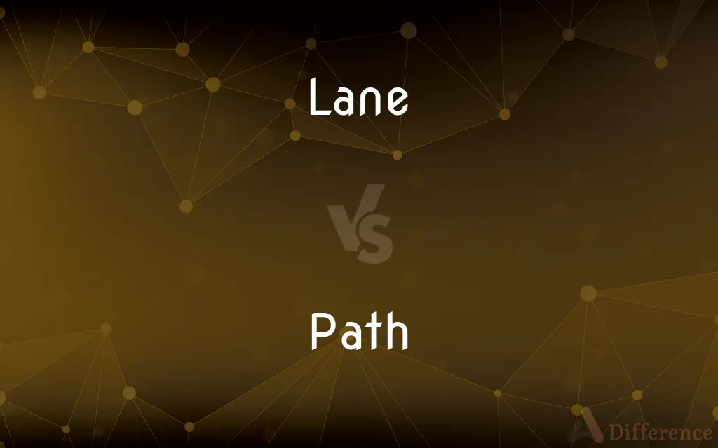Lane vs. Path — What's the Difference?