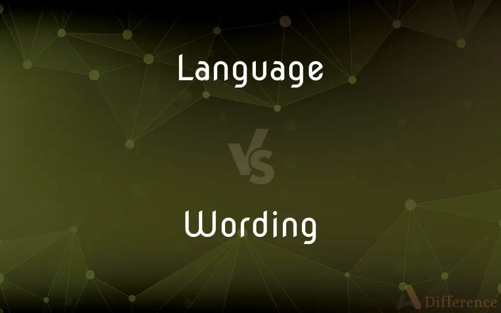 Language vs. Wording — What's the Difference?