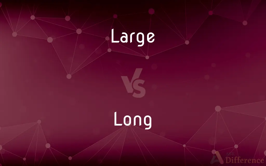 Large vs. Long — What's the Difference?