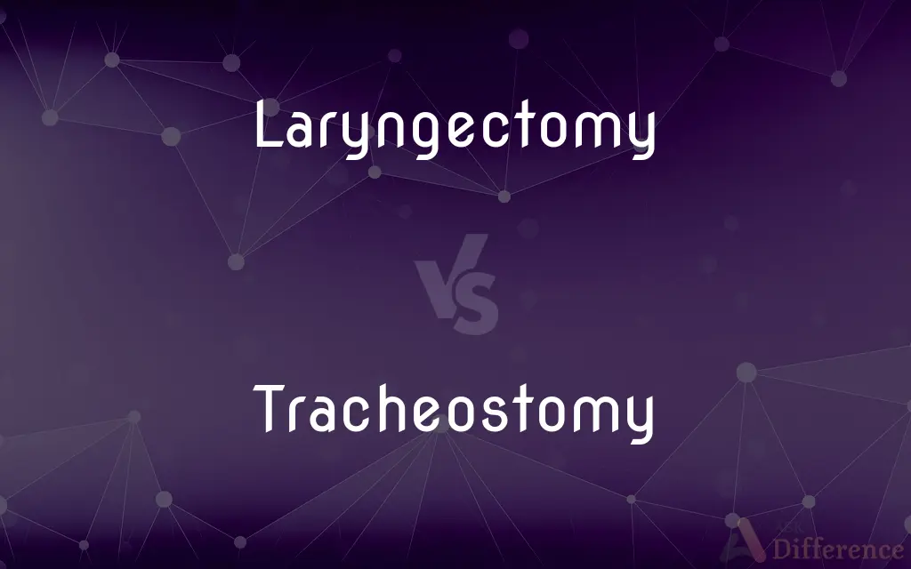 Laryngectomy vs. Tracheostomy — What's the Difference?
