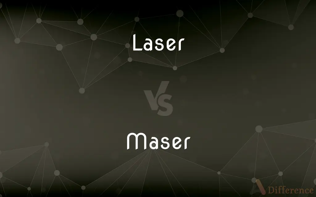 Laser vs. Maser — What's the Difference?