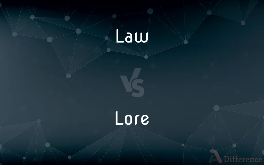 Law vs. Lore — What's the Difference?