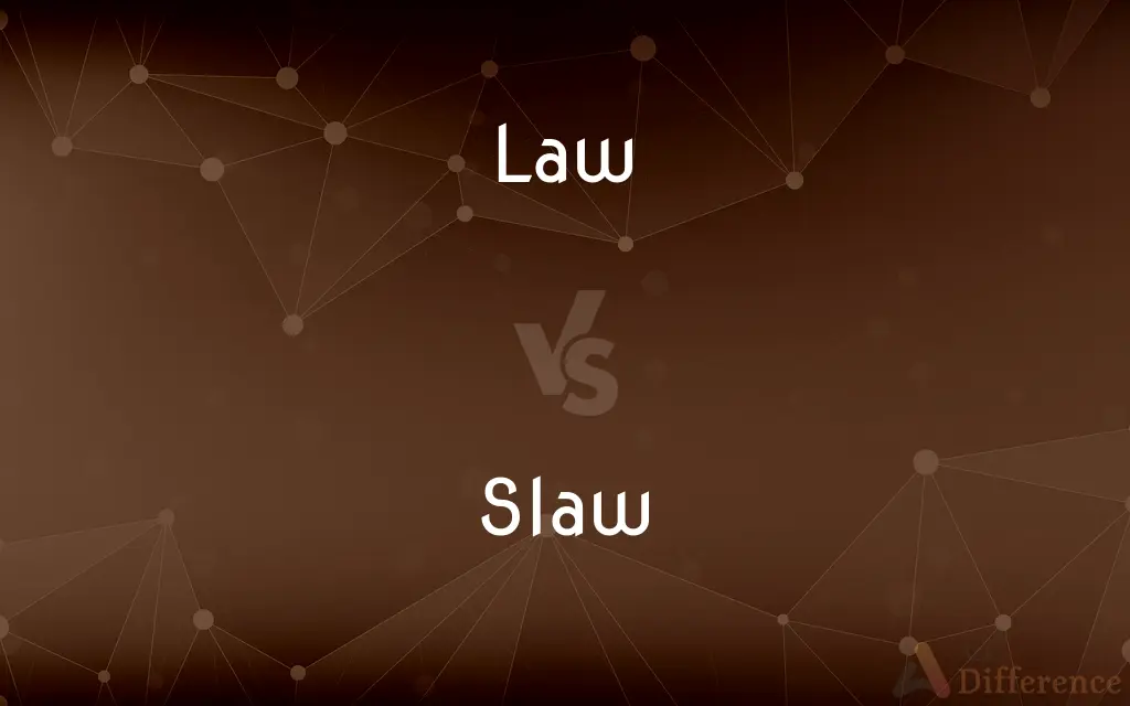 Law vs. Slaw — What's the Difference?