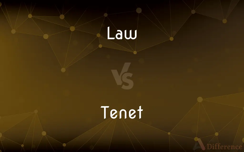 Law vs. Tenet — What's the Difference?