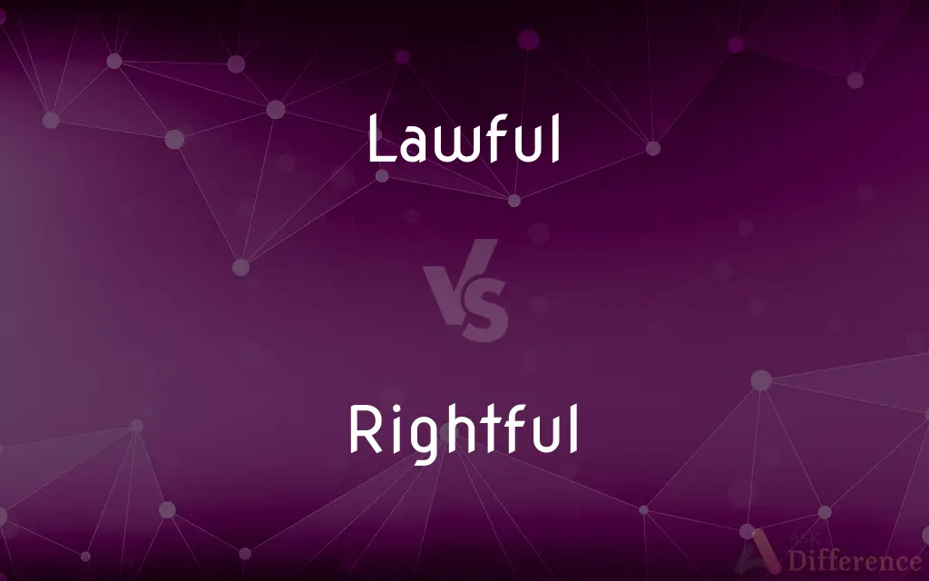 Lawful vs. Rightful — What's the Difference?