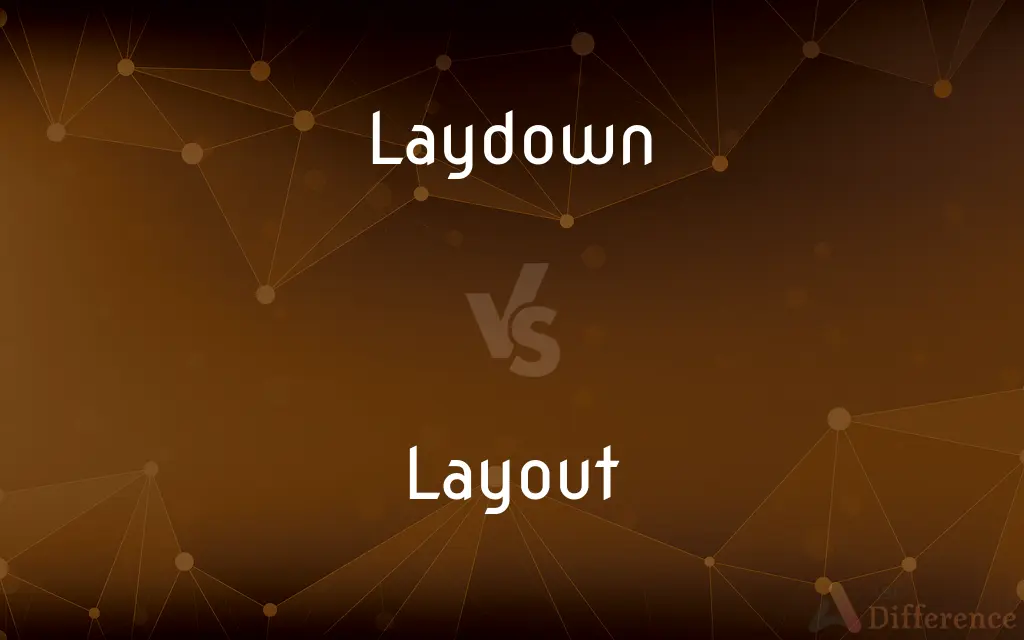 Laydown vs. Layout — What's the Difference?