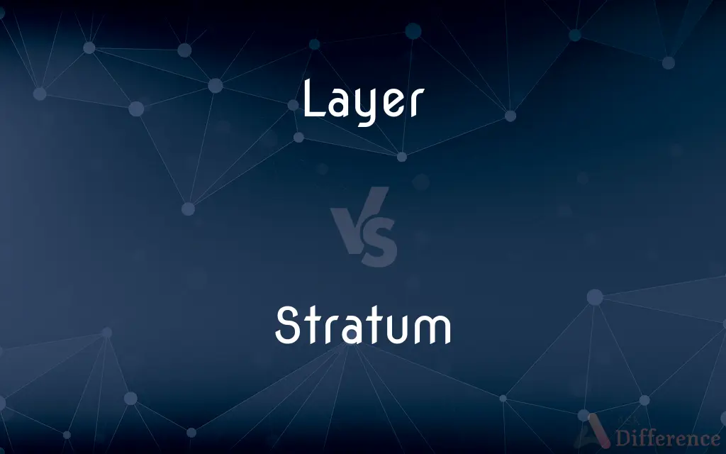 Layer vs. Stratum — What's the Difference?