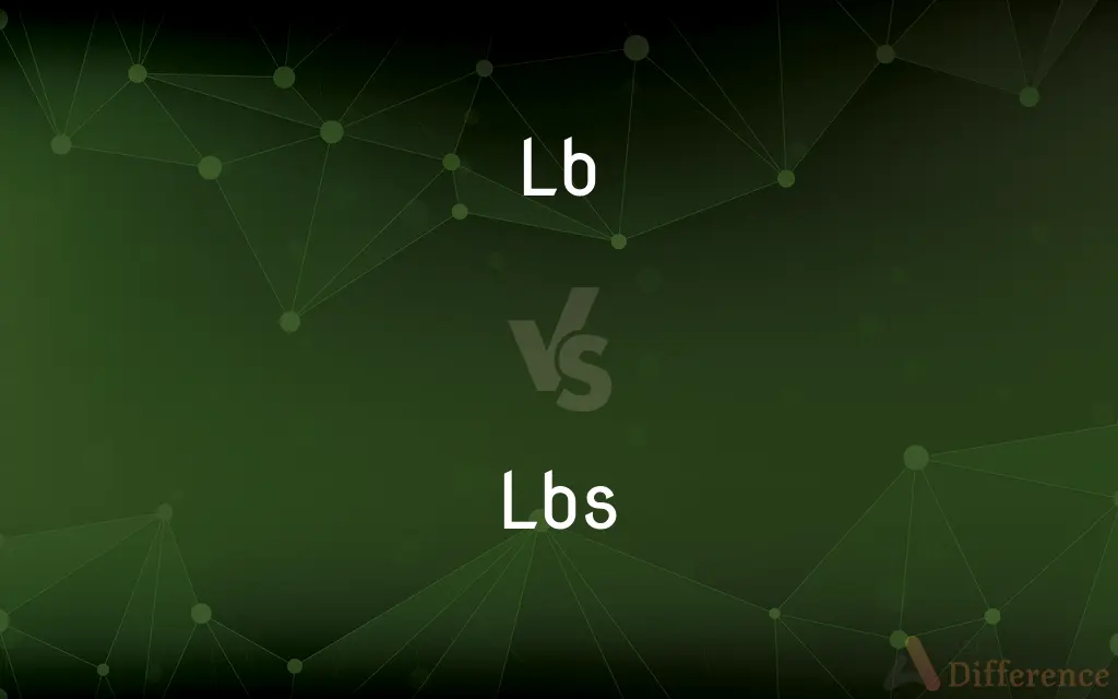 Lb vs. Lbs — What's the Difference?