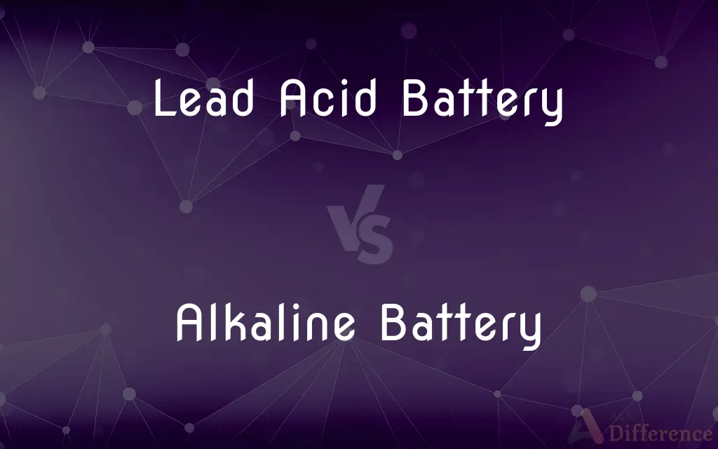 Lead Acid Battery vs. Alkaline Battery — What's the Difference?