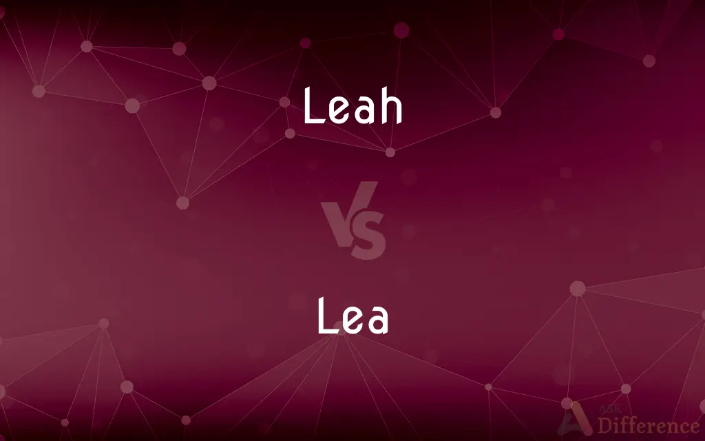 Leah vs. Lea — What's the Difference?
