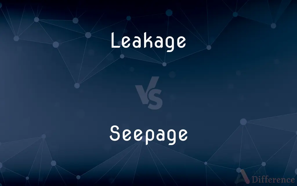 Leakage vs. Seepage — What's the Difference?