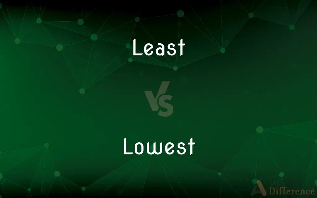 Least vs. Lowest — What's the Difference?