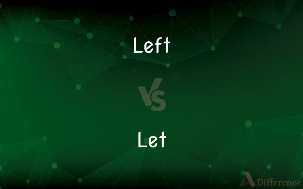 Left vs. Let — What's the Difference?