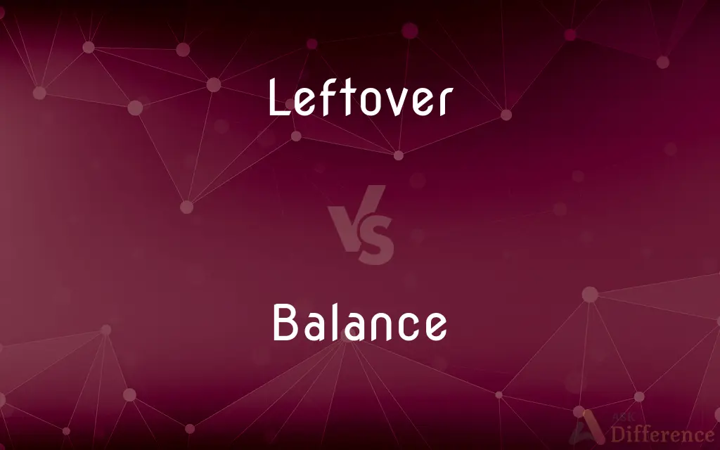 Leftover vs. Balance — What's the Difference?
