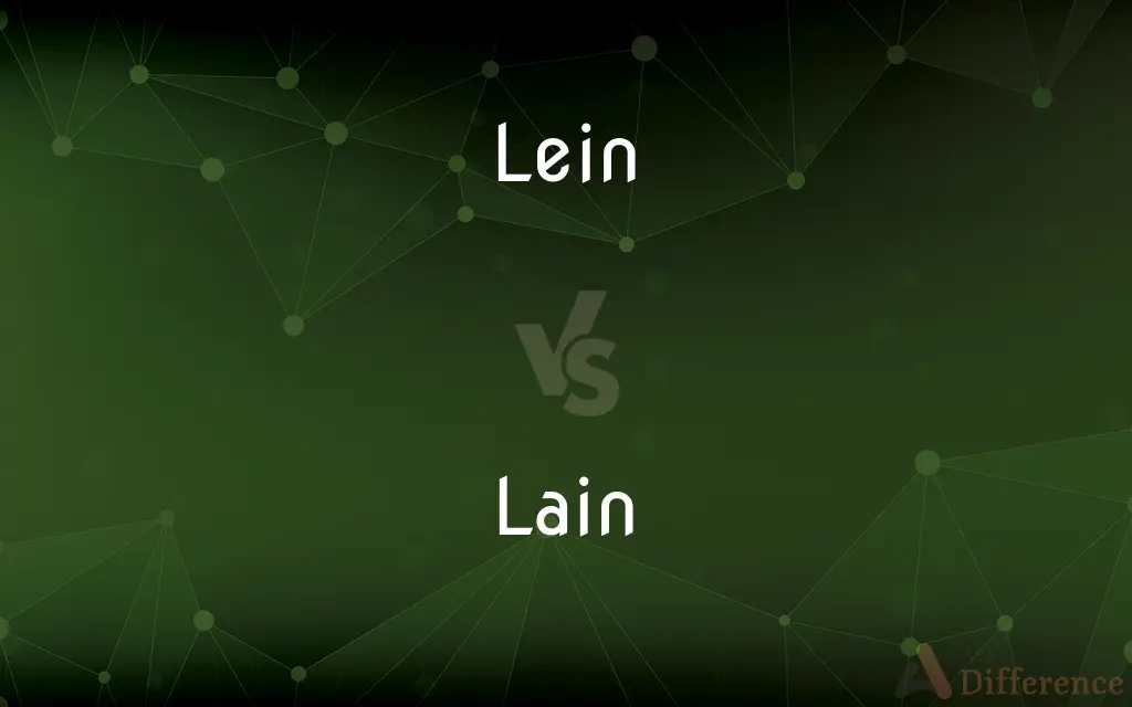 Lein vs. Lain — Which is Correct Spelling?