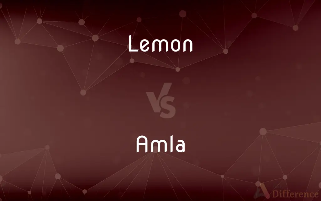 Lemon vs. Amla — What's the Difference?