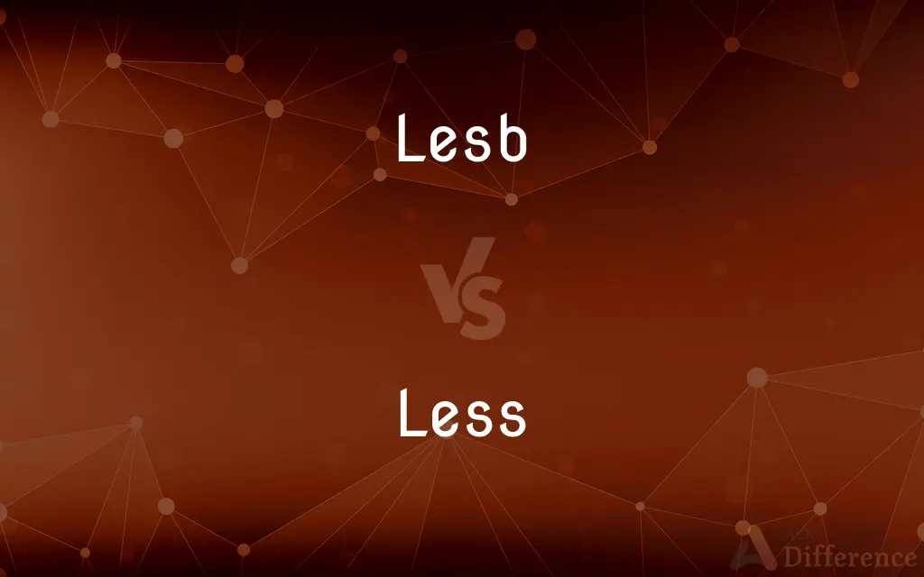 Lesb vs. Less — What's the Difference?