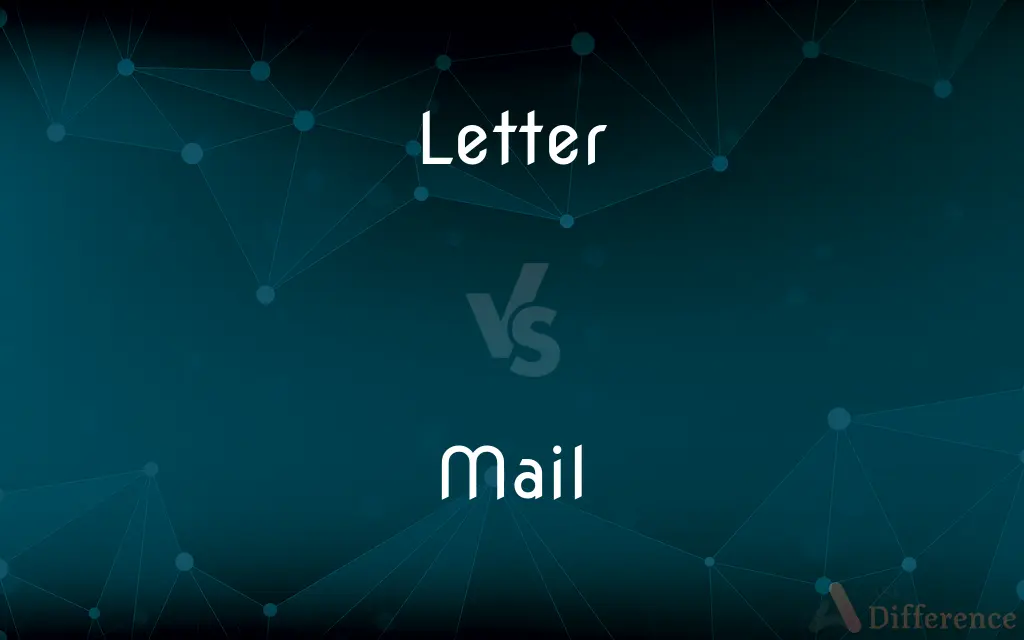 Letter vs. Mail — What's the Difference?