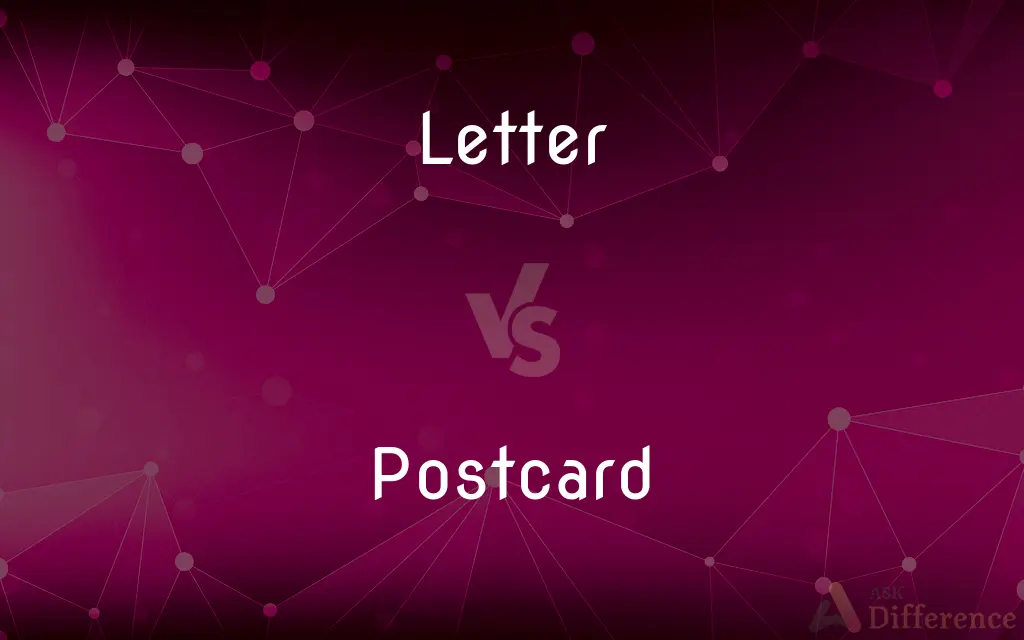 Letter vs. Postcard — What's the Difference?