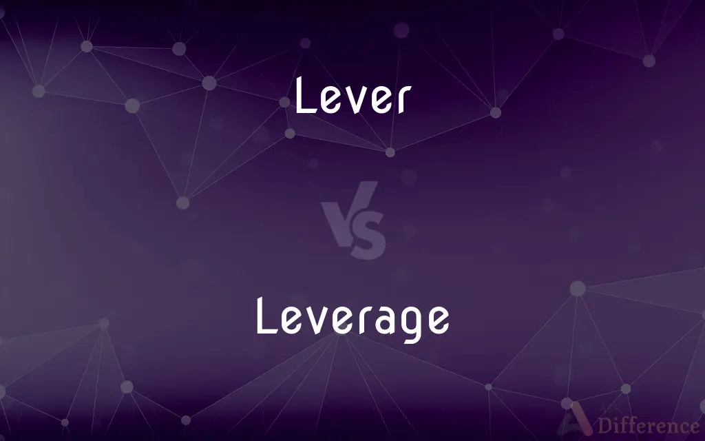 Lever vs. Leverage — What's the Difference?