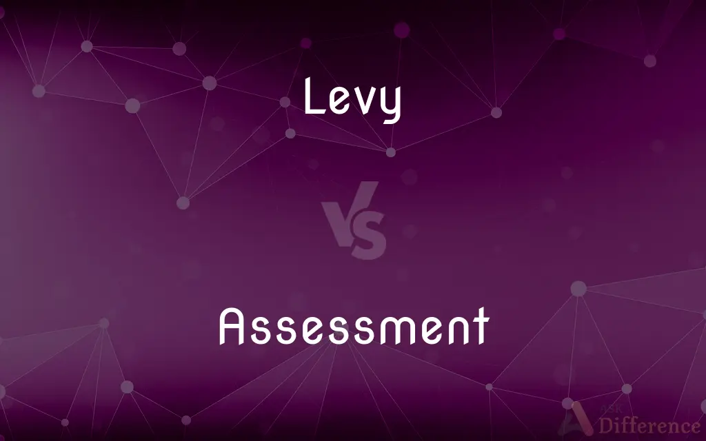 Levy vs. Assessment — What's the Difference?