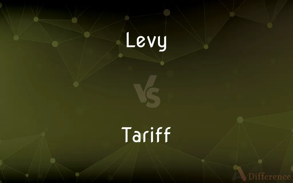 Levy vs. Tariff — What's the Difference?