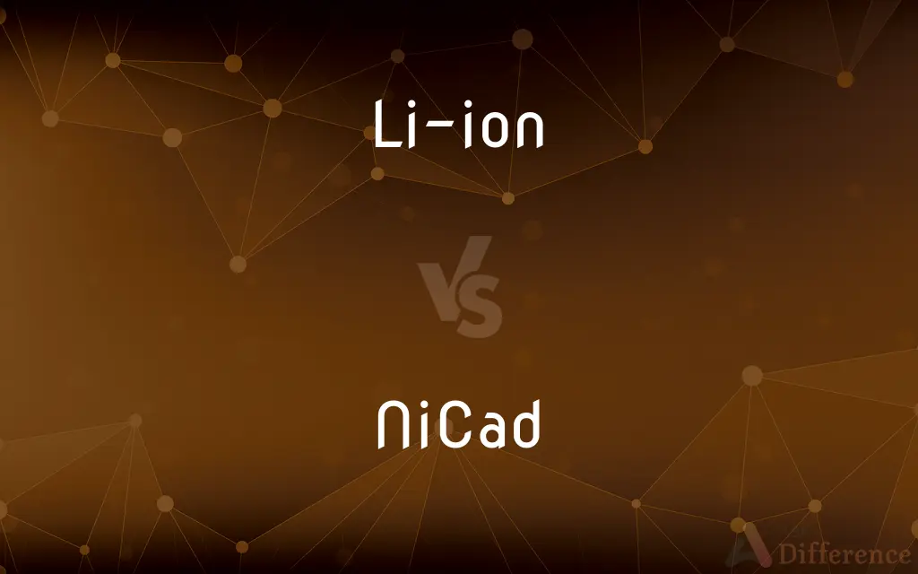 Li-ion vs. NiCad — What's the Difference?