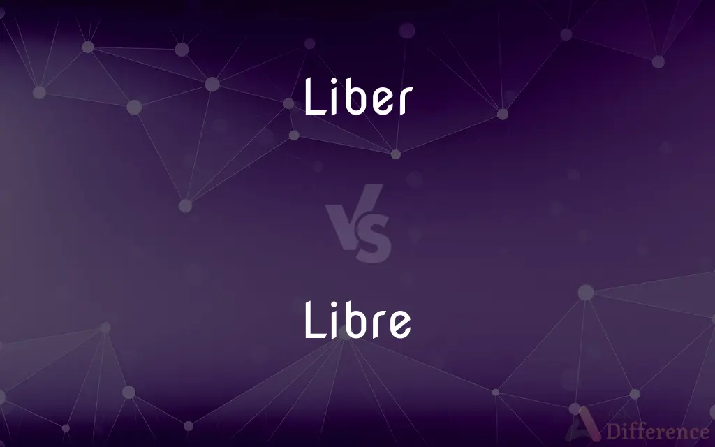 Liber vs. Libre — What's the Difference?