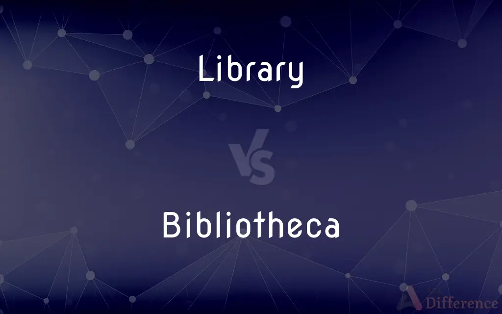 Library vs. Bibliotheca — What's the Difference?