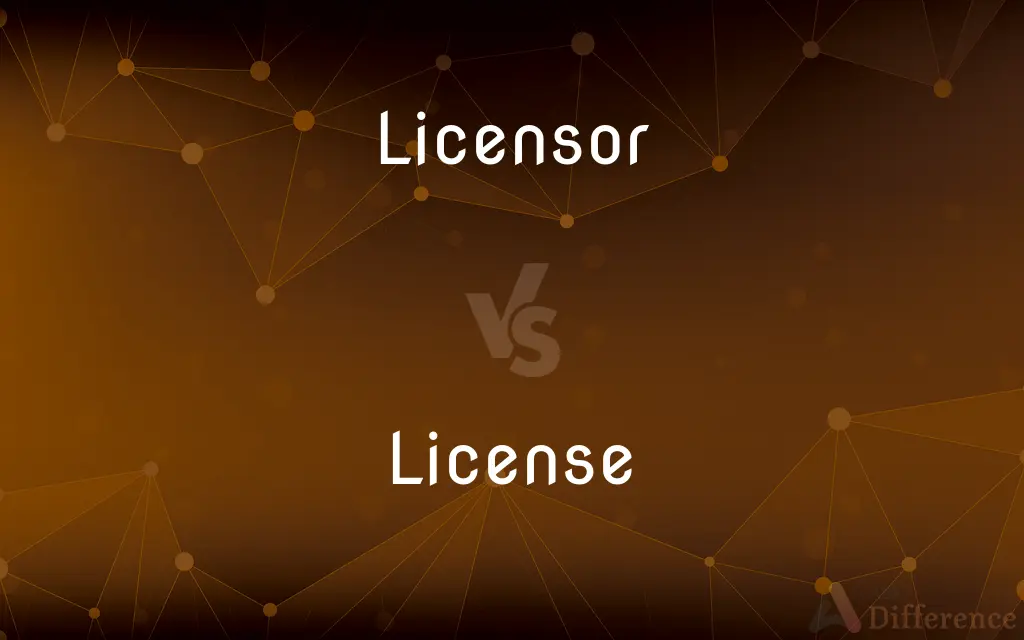 Licensor vs. License — What's the Difference?