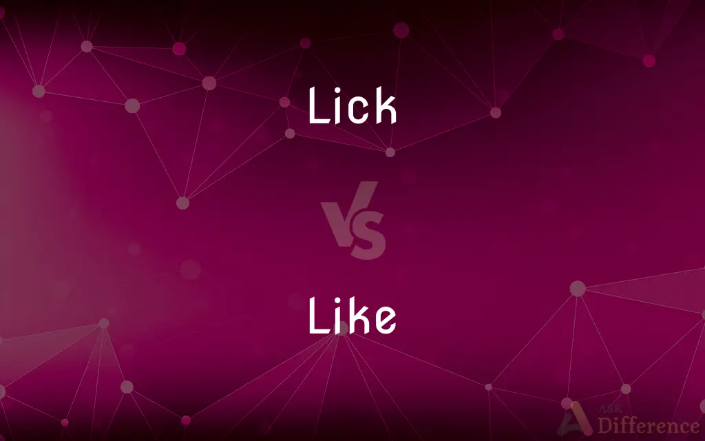 Lick vs. Like — What's the Difference?