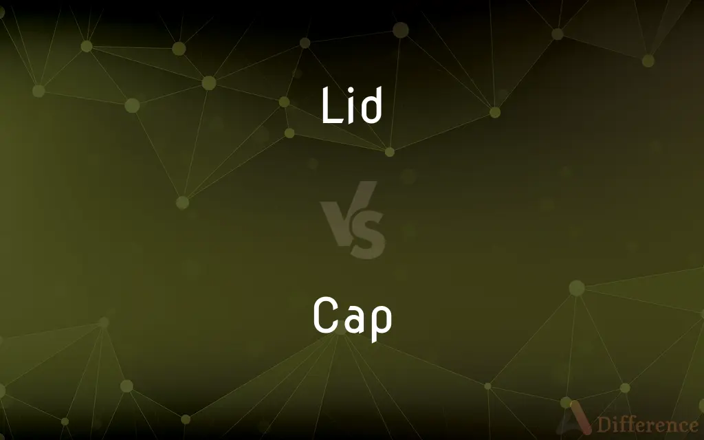 Lid vs. Cap — What's the Difference?