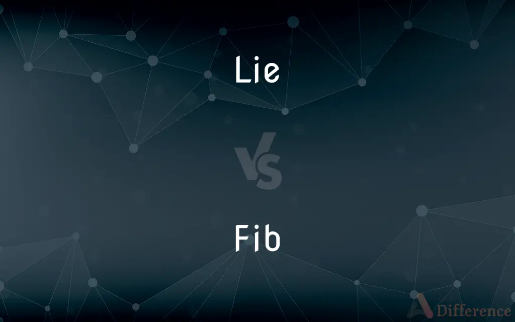 Lie vs. Fib — What's the Difference?