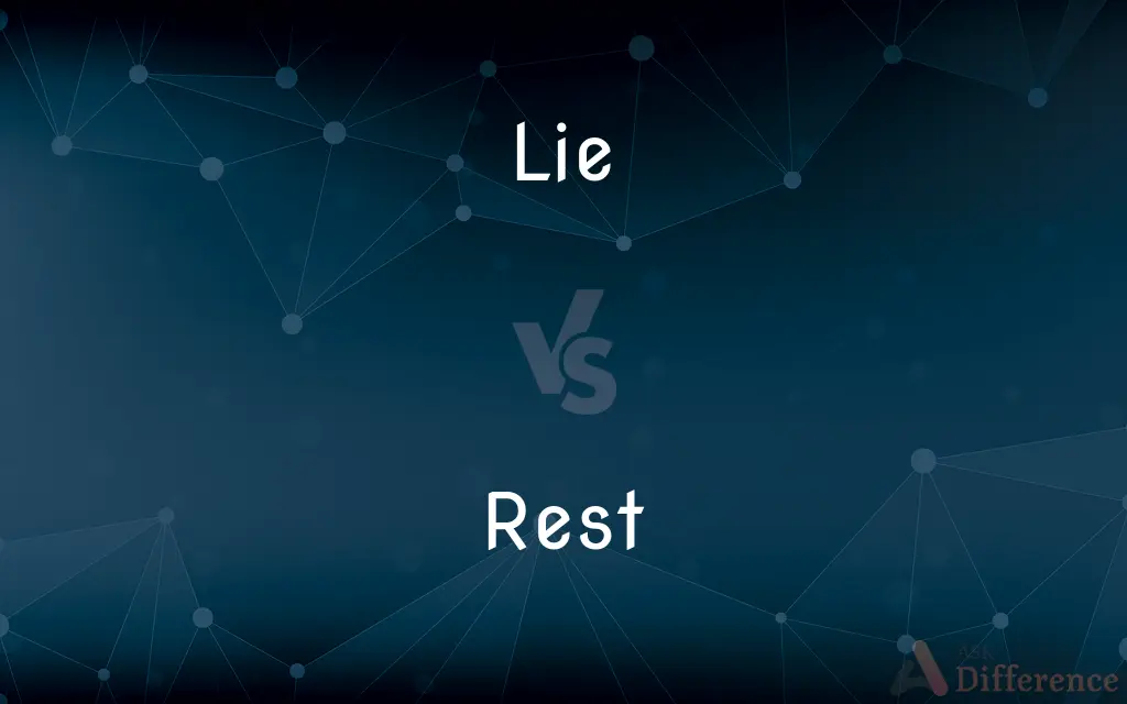 Lie vs. Rest — What's the Difference?