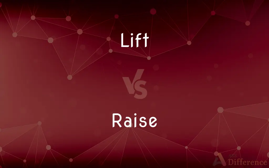 Lift vs. Raise — What's the Difference?