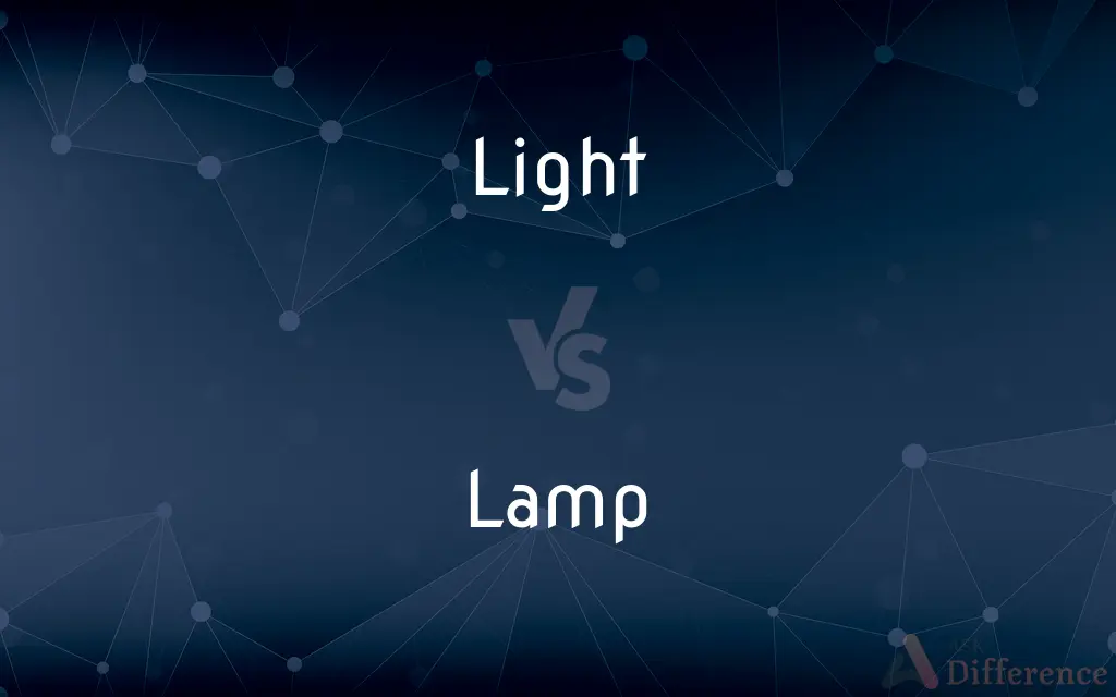 Light vs. Lamp — What's the Difference?