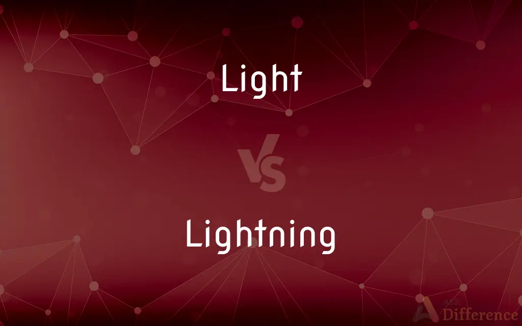 Light vs. Lightning — What's the Difference?