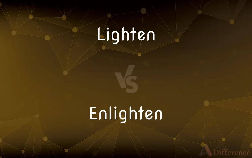 Lighten vs. Enlighten — What's the Difference?