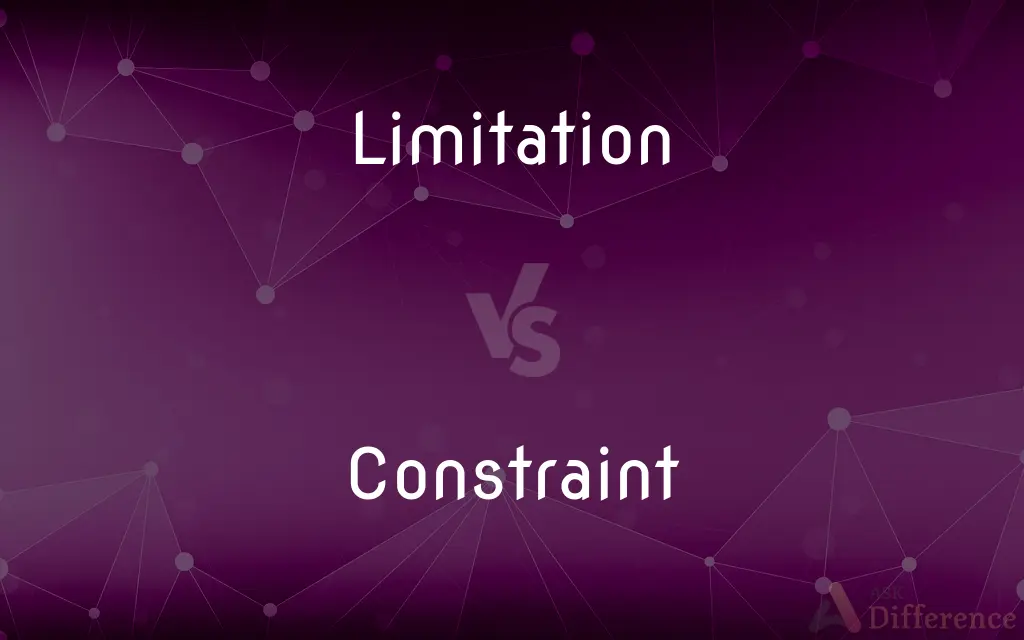 Limitation vs. Constraint — What's the Difference?