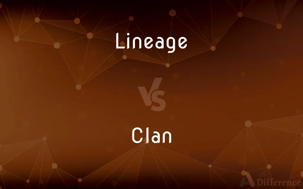 Lineage vs. Clan — What's the Difference?