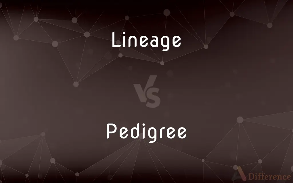 Lineage vs. Pedigree — What's the Difference?